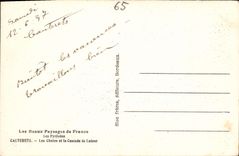 CPA Les Beaux Paysages de France Les Pyrenees Cauterets Les Chutes et la Cascade de Lutour 