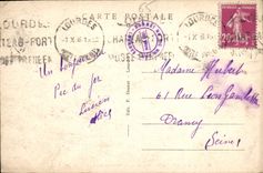 CPA Lourdes La Vallee d'Argeles et les Pyrenees vues du Pic du Jer 