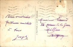 CPA Lourdes La Basilique vue du Chateau Fort 