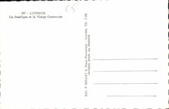 CPA Lourdes La Basilique et la Vierges Couronnee 