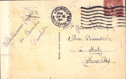 CPA Lourdes Le Chateau Fort et le Gave 