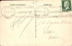 CPA Lourdes La Basilique et le Colvaire Breton 