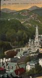 CPA Lourdes La Basilique vue de la Route 