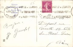 CPA Les Hautes Pyrenees Lourdes La Basilique et la Valle du Gave 