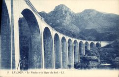 CPA Le Loup Le Viaduc et la ligne du Sud 