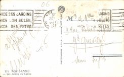 CPA Monte Carlo Les Jardins du Casino 
