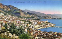 CPA Monte Carlo Vue generale prise de Monaco 