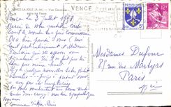 CPA Vence la Jolie A M Vue generale entre les fleurs 