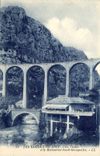CPA Les Gorges du Loup Le Viaduc et le Restaurant Jacob Gazagnaire 