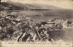 CPA Monaco Vue generale de la Principaute 