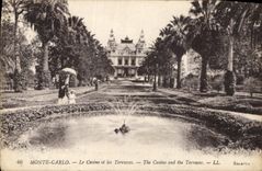 CPA Monte Carlo Le Casino et les Terrasses 