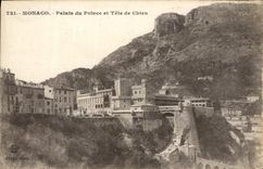 CPA Monaco Palais du Prince et Tete de Chien 
