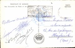 CPA Principaute de Monaco vue d'ensemble du Palais et des Remparts 
