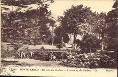 CPA Monte Carlo Un Coin des Jardins 