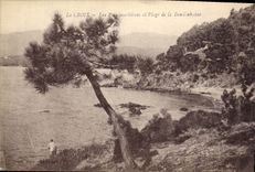 CPA La Croix les Pins Maritimes et Plage de la Bouillabaisse 