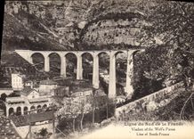 CPA Viaduct Gorges du Loup Ligne du Sud de la France 