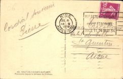 CPA Haut de Gagnes sur Mer Panorama depuis la terrasse du Chateau 