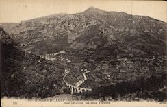 CPA Gorges du Loup Alpes Maritimes Ligne du Sud de la France vue generale les deux Viaducs 