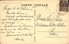 CPA Environs de Puget Theniers Pont Suspendu de la Roudoule 