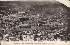 CPA Monaco vue generale de la Principaute vue prise en aeroplane 