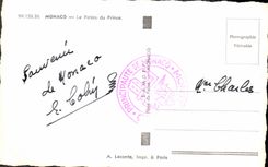 CPA Monaco le Palais du Prince 