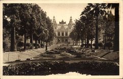 CPA Cote d'Azur Monte Carlo Principaute de Monaco les Jardins du Casino 