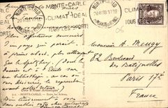 CPA Cote d'Azur Artistique Monte Carlo Entre les Arbres 