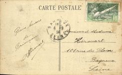 CPA Les Alpes Pittoresque Briancon la Gare dans le fond la Croix de Toulouse le Chaberton Fort Itali