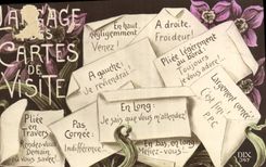 CPA Langages des Cartes de Visite 