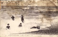 CPA Cayeux sur Mer l'Heure du Bain 