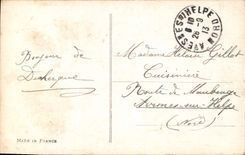 CPA Entre les creux et l'onde on ne sait pas mentir Femme