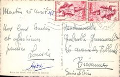 CPA Menton entre les fleurs vue prise de Garvan 