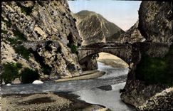 CPA Les Gorges de la Mescla A M 