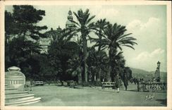 CPA Monte Carlo Terrasses fleuries devant le casino 