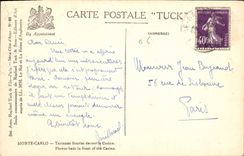 CPA Monte Carlo Terrasses fleuries devant le casino 