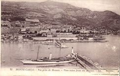 CPA Monte Carlo vue prise de Monaco 