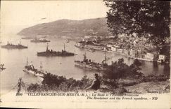 CPA Villefranche sur Mer A M la Rade et l'Escadre Francaise 