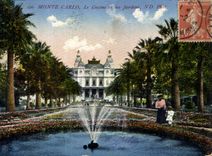 CPA Monte Carlo le Casino et les Jardins 