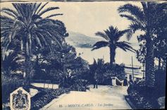 CPA Monte Carlo les Jardins 