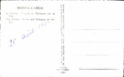 CPA Monte Carlo le Casino Facade et Terrasses sur la Mer 