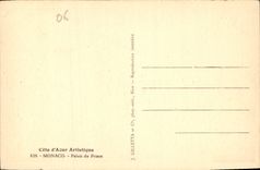 CPA Cote d'Azur Artistique Monaco Palais du Prince 