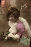 CPA Joyeux Noel Femme