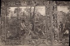 CPA Pau le Chateau Tapissserie Flandres XVI siecle Mois Lucas Novembre les Semailles 