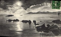 CPA Cannes Couche du Soleil sur l'Esterel 