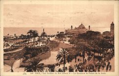 CPA Nice Les Jardins du Roi Albert Ier La Grotte et le Palais de la Jetee 