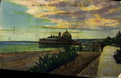 CPA Nice Palais de la Jetee Coucher de Soleil 