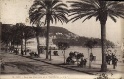 CPA Nice Quai des Etats Unis et le Mont Boron 