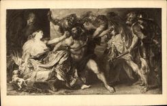 CPA A Van Dyck Samson and Dalila 