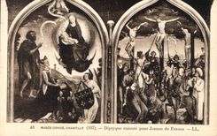 CPA Musee Conde Chantilly Diptyque execute pour Jeanne de France 