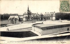 CPA Chateau de Chantilly vue generale prise du Chateau d'Enghien 